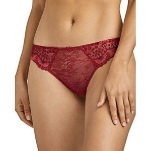 Aubade Paris Art of Ink Lace Tanga French Red X-Large